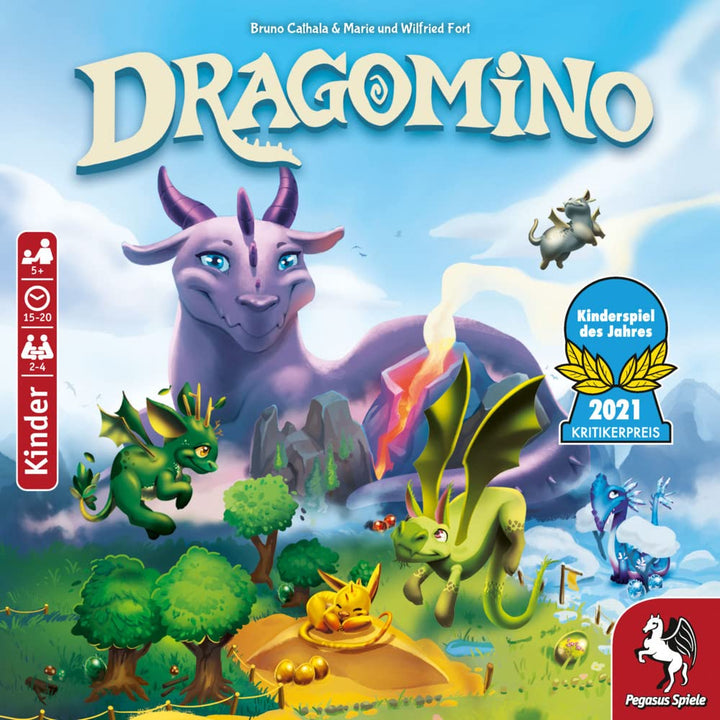 Pegasus Spiele 57111G - Dragomino *Kinderspiel des Jahres 2021*, Mehrfarbig Single, Single