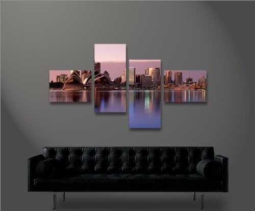 islandburner Bild Bilder auf Leinwand Sydney 4L XXL Poster Leinwandbild Wandbild art up your life ®