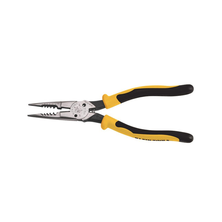 Klein Tools J206-8C Mehrzweck-Zange, gefedert, geschmiedeter Stahl mit 2 Materialien, Journeyman-Gri
