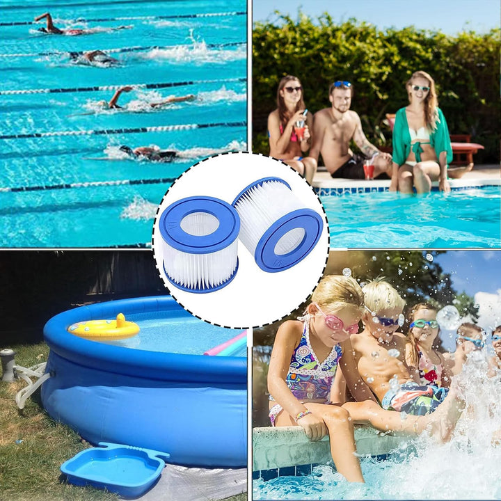6 Stück Filterkartusche für Pool Typ VI, Filterkartuschen Pool für Bestway Pool Filter für Lay Z Spa