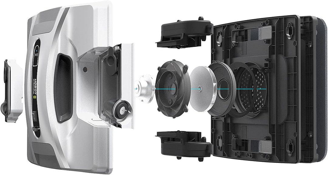 Sichler Exclusive Fensterwischroboter: HOBOT-2S Profi-Fensterputz-Roboter; Dual-Sprüher; Sprachausga