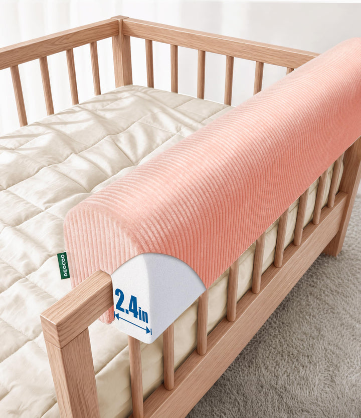 AEOCOO Bettkantenschutz für Kinderbetten 70 cm – weiche Memory-Schaum Bettumrandung, Rausfallschutz