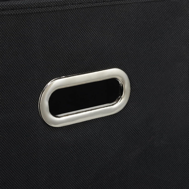 Relaxdays Aufbewahrungsbox 4er Set, Faltbare Regalboxen, HxBxT: 30x30x30 cm, mit Griffen, Faltboxen