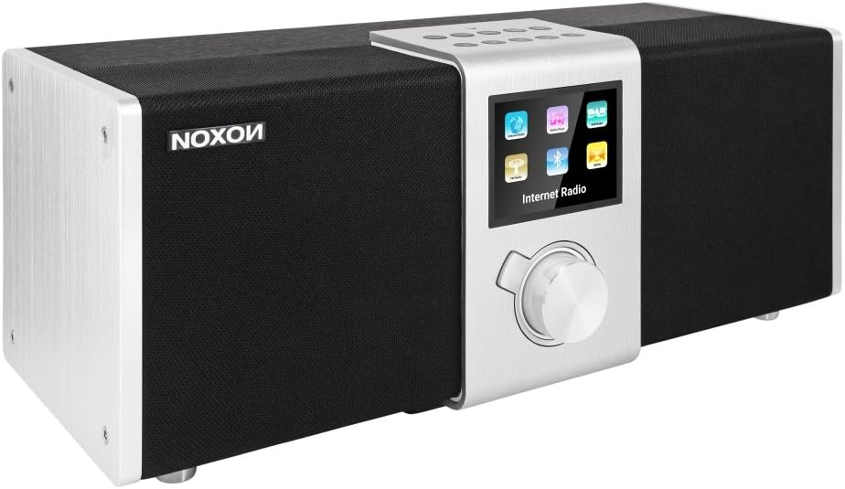 NOXON Nova II Internet-/DAB+ Radio mit Spotify, 50W schwarz/silber Schwarz / Silber NOXON Nova II, S