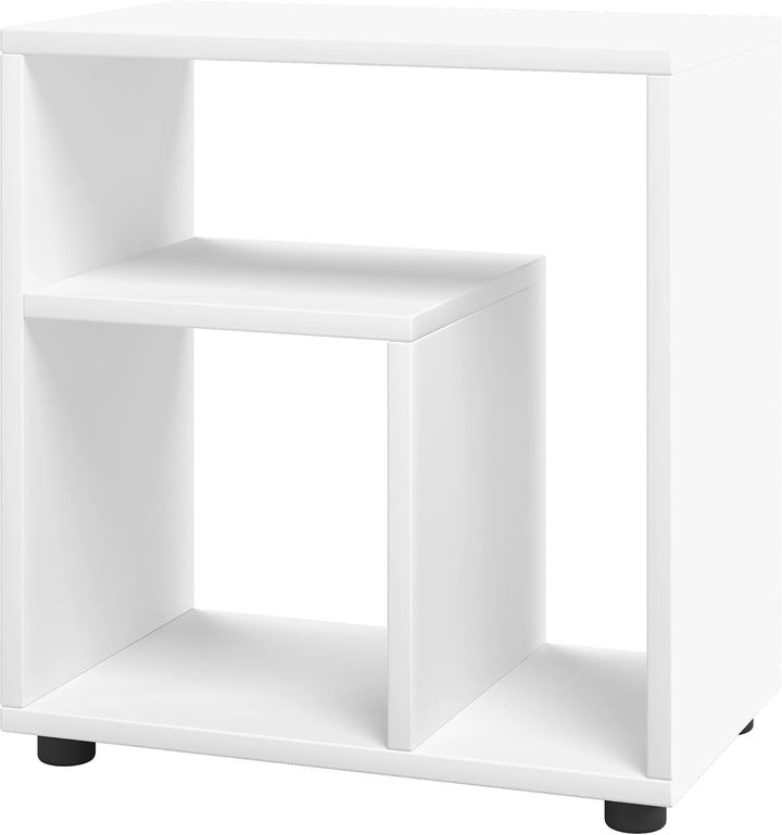VCM Holz Beistelltisch Couchtisch Sofatisch Nachttisch Wohnzimmertisch Kaffeetisch Zeito Weiss, Weis