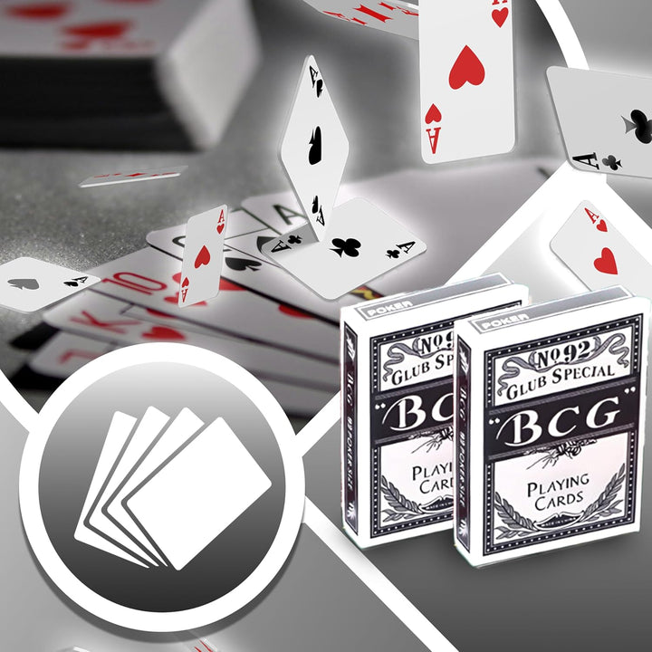 Retoo Pokerkoffer Set 500 Chips im Aluminiumkoffer – Komplettes Pokerset mit 2 Spielkartendecks, 5 W