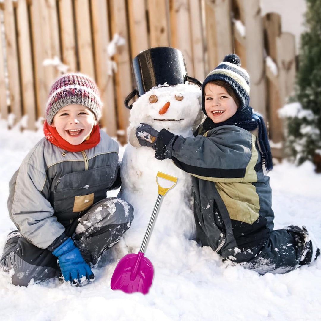 Schneeschaufel für Kinder, tragbare Kinderschaufel mit Edelstahlgriff, 12, 9 x 40, 6 cm, kleine, dic