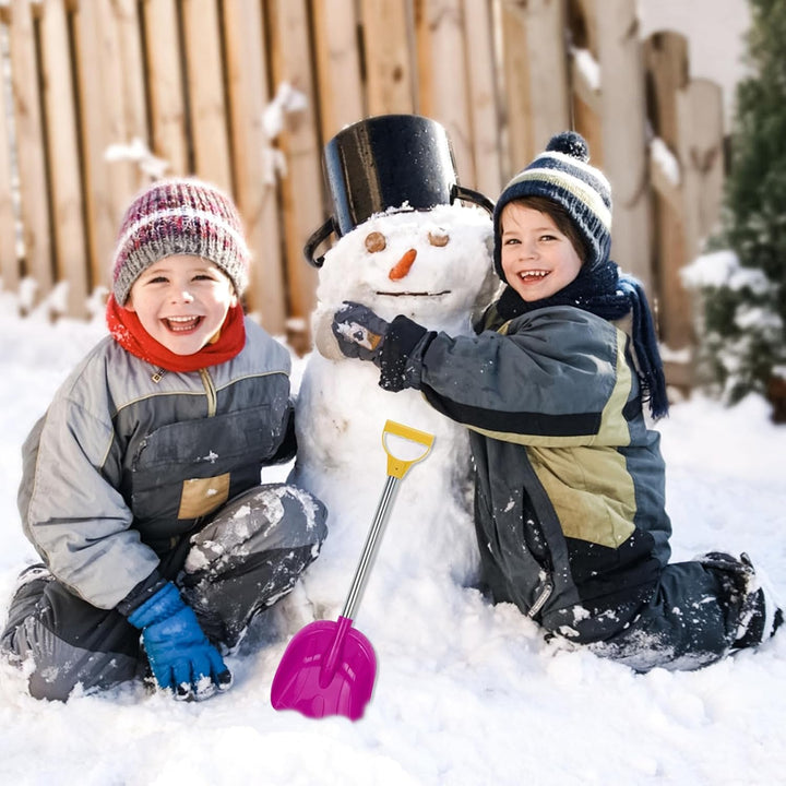 Schneeschaufel für Kinder, tragbare Kinderschaufel mit Edelstahlgriff, 12, 9 x 40, 6 cm, kleine, dic