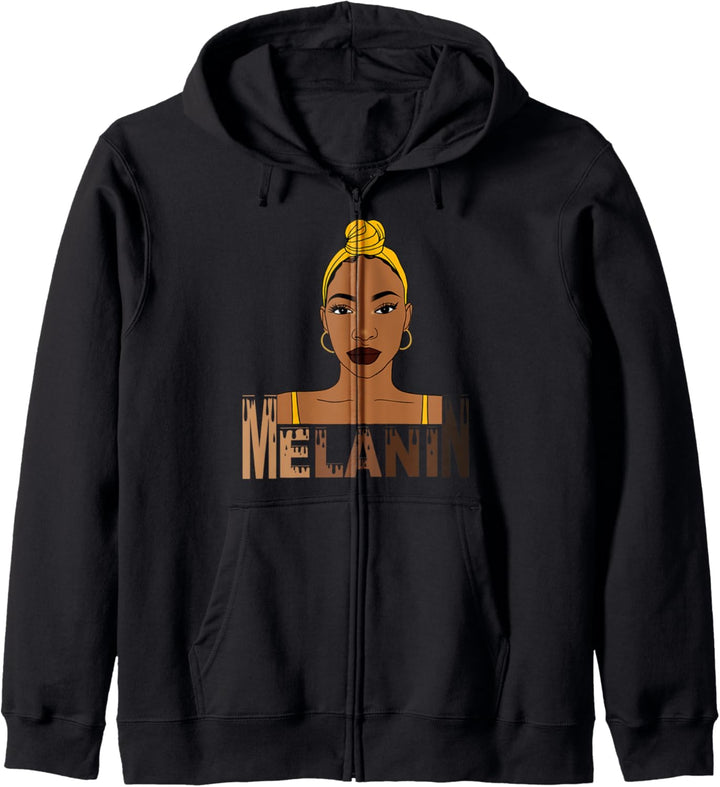 Oheneba: Melanin Drippin' Afro-Königin Black Woman Stolz Kapuzenjacke