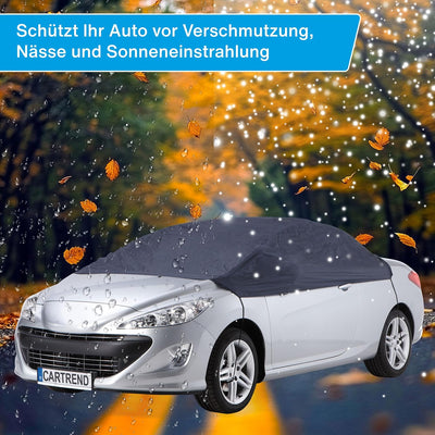 cartrend Halbgarage "New Generation", wetterfeste Auto Abdeckplane, Autoabdeckung, Autoplane, blau,