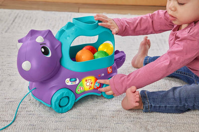 Fisher-Price Dinosaurier Schleppspielzeug mit Kugeln, Lichtern und Geräuschen, für Babys + 1 Jahr (M