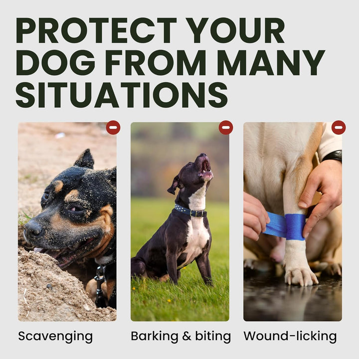 BRONZEDOG Pitbull Maulkorb für Hunde, atmungsaktiv, Metallkorb für grosse Hunde, Amstaff Staffordshi