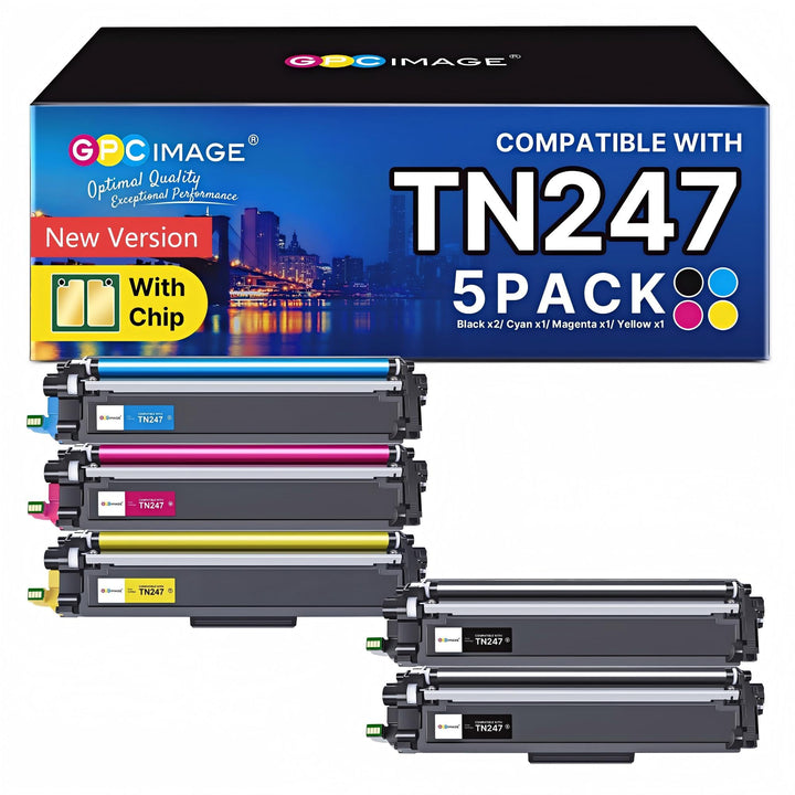 GPC IMAGE TN247 Kompatibel für Brother TN-243CMYK Toner MFC-L3750CDW | Für TN243 TN-243CMYK für DCP-