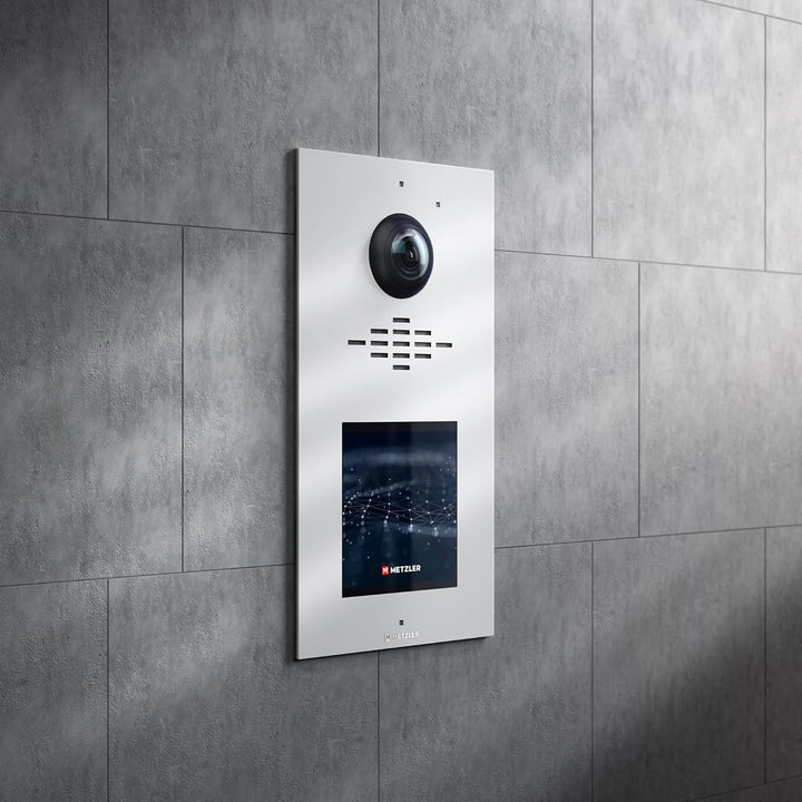 Metzler VDM10 2.0 modulare Video Türsprechanlage in Weiss - 2-Draht - Türklingel mit HD-Kamera, 1-50