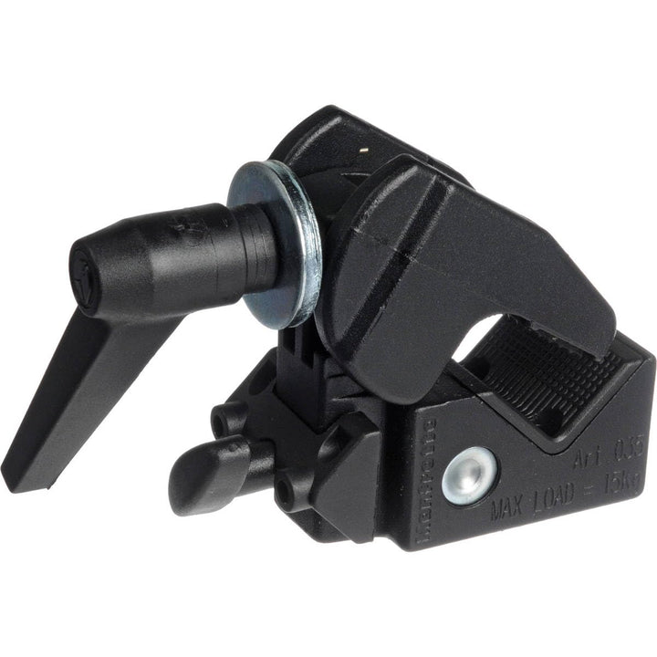Manfrotto 035 Superclamp Universal Befestigungs-Mechanismus (Aluminium) schwarz Klemme ohne Bolzen,