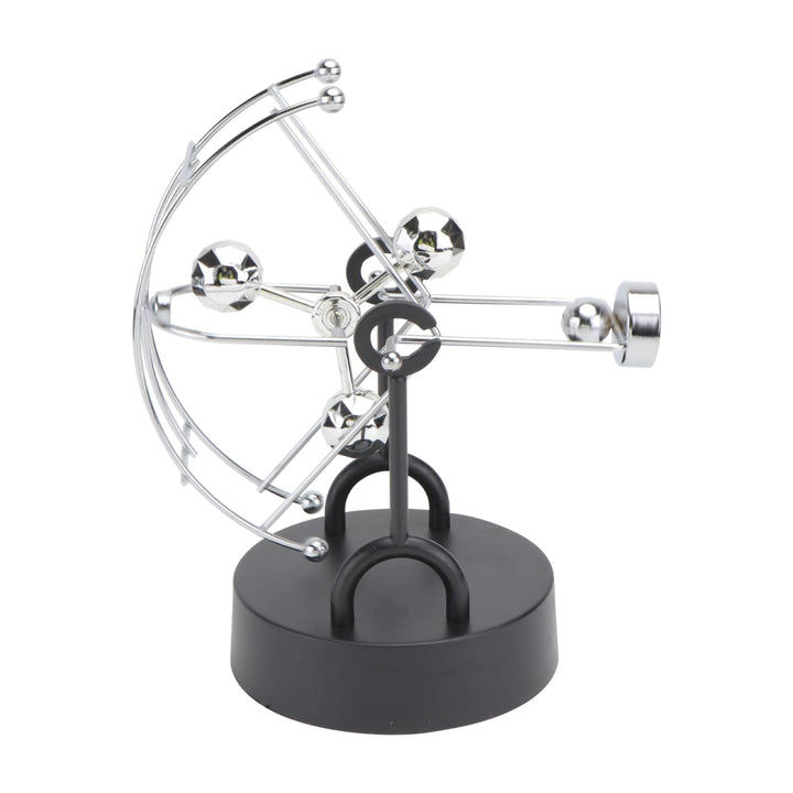 VICASKY Perpetuum Mobile Schreibtischspielzeug Silber Elektronisches Newton Pendel Bürodekoration Ph