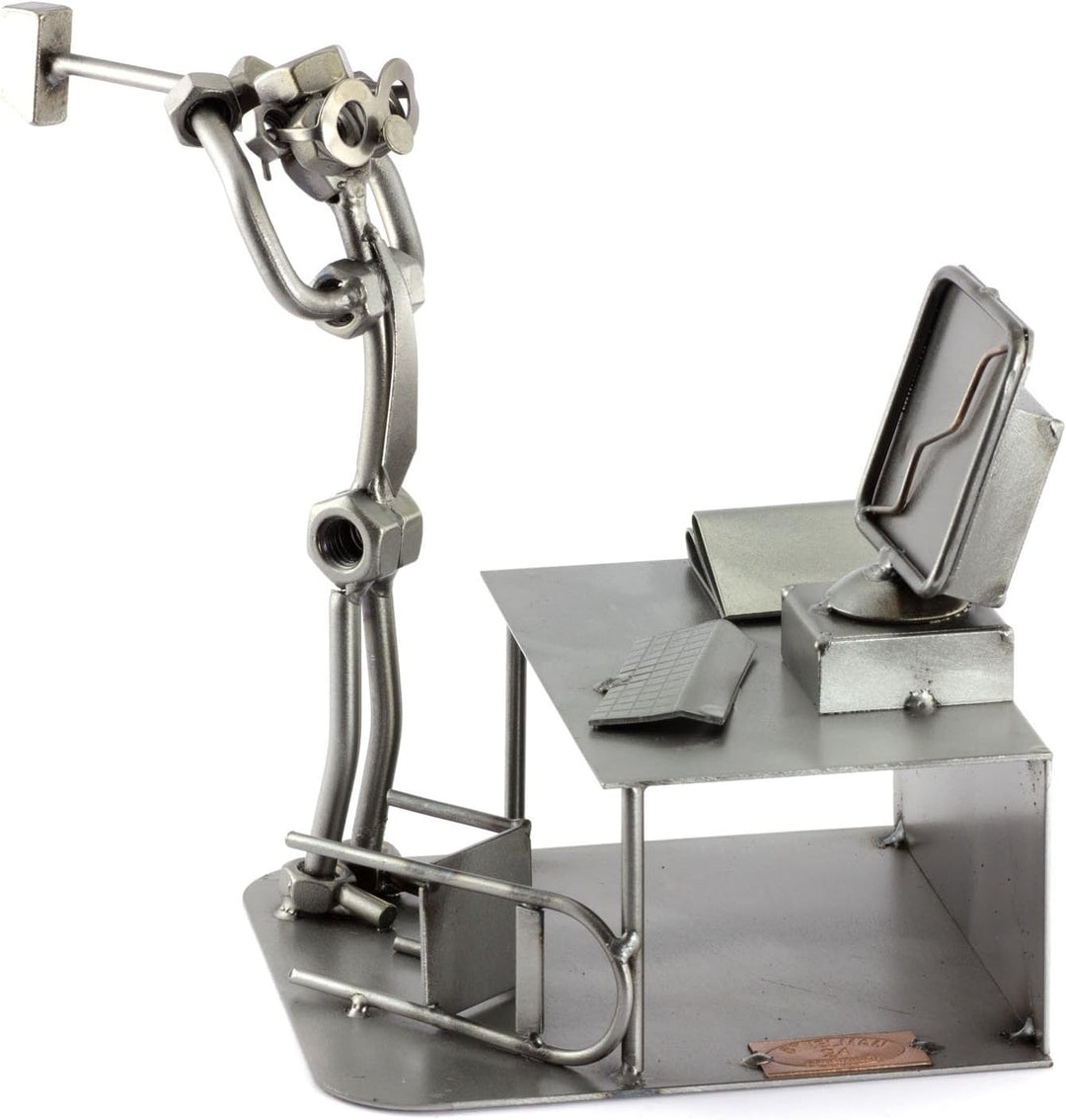 Steelman24 I Schraubenmännchen PC-Crash I Made in Germany I Handarbeit I Geschenkidee I Stahlfigur I