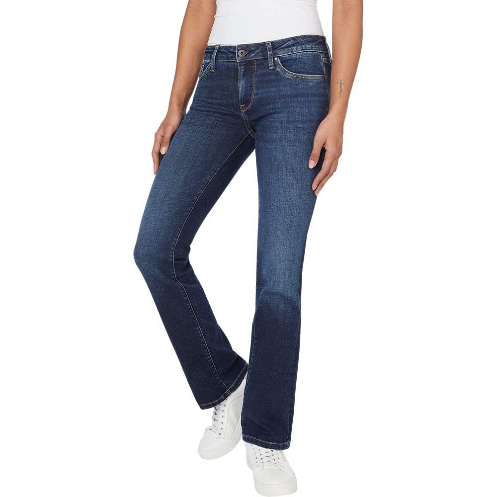 Pepe Jeans Damen Piccadilly Jeans 25W / 32L Blue (Denim-dm2), 25W / 32L Blue (Denim-dm2)