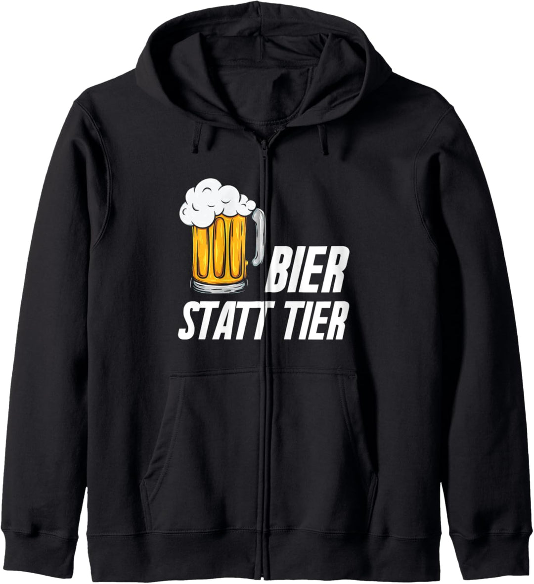Vegan Veganismus Gemüse Veganer Geschenk - Bier Statt Tier Kapuzenjacke