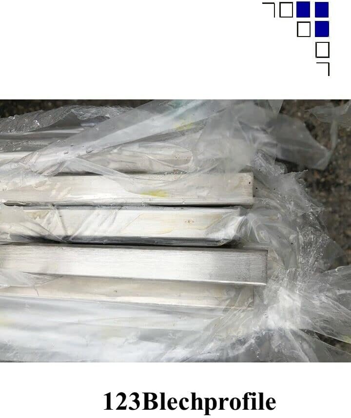 Edelstahlrohr geschliffen Edelstahl Vierkant Rohr V2A Pfosten Geländer 30x30x2mm und 40x40x2mm Länge