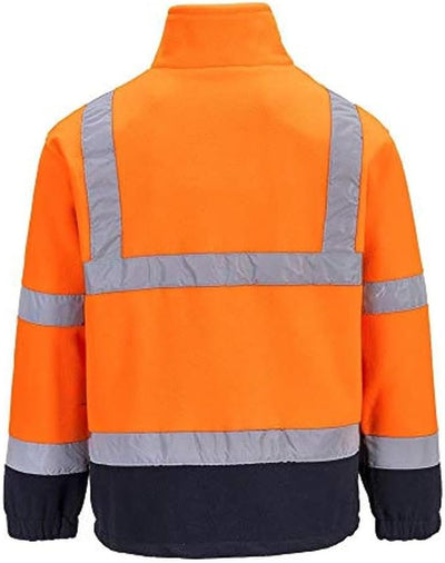 Portwest Hochsichtbare zweifarbige Fleece-Jacke, Farbe: orange, Grösse: XXXL, F301ONRXXXL 3XL orange