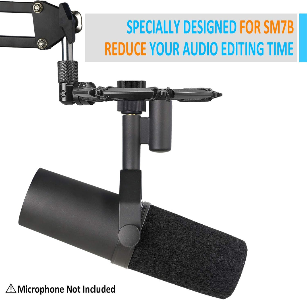 Shure SM7B Mikrofonspinne, Shock Mount Reduziert Vibration und Verbessert die Aufnahme Qualität von