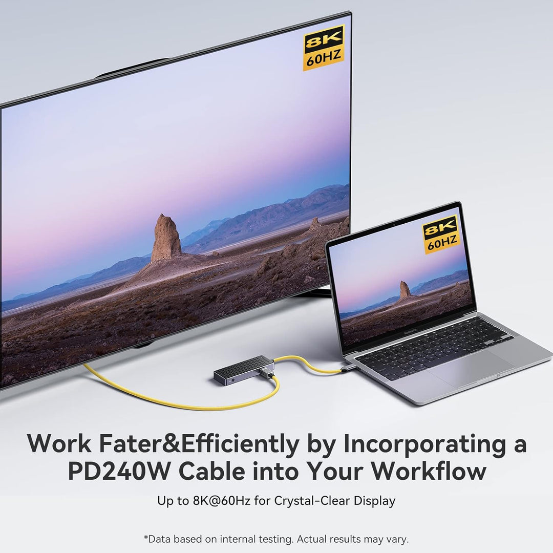 Yottamaster USB C auf USB C Kabel 240W, USB 4 Kabel für Thunderbolt 3/4 Unterstützt 40Gbps Datenüber