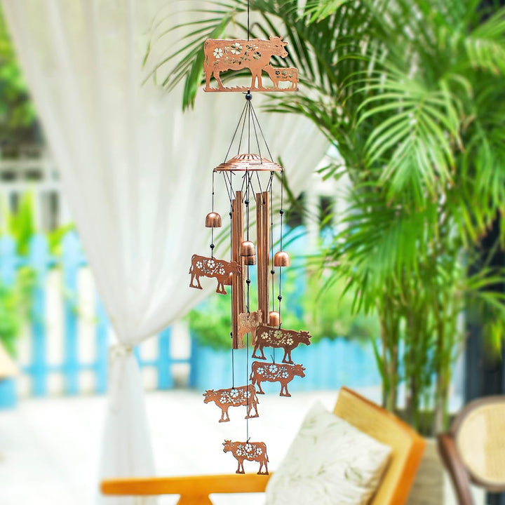 Windspiel mit Kühen, Geschenke mit Kühen für Frauen/Männer/Mutter/Frau/Oma, Geburtstagsgeschenk, Ged