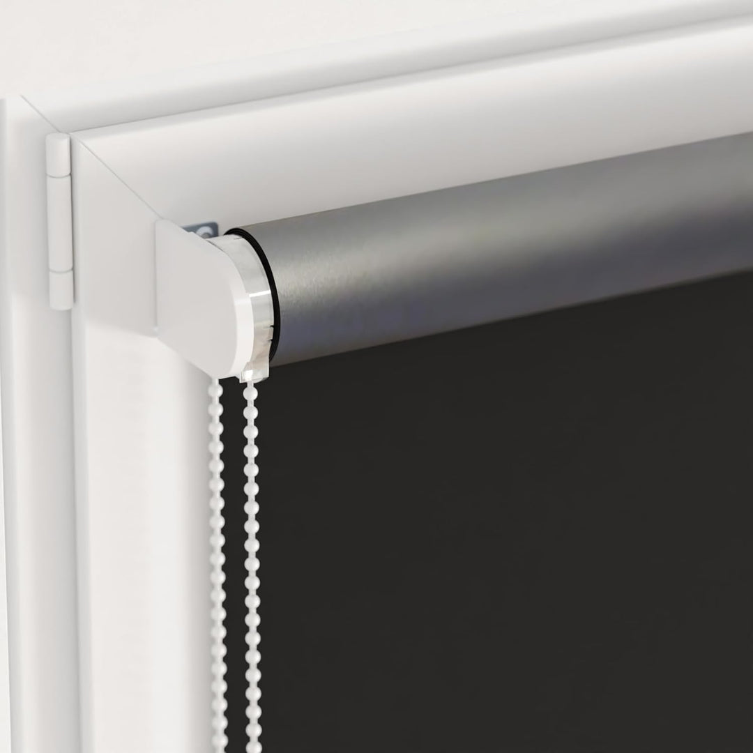 schattenfreu.de Rollo XL nach Mass | Zum Anschrauben an der Wand oder Decke | Für Fenster und Türen