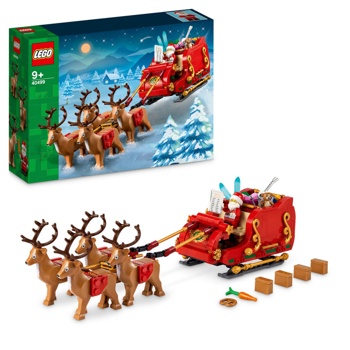 LEGO Schlitten des Weihnachtsmanns, BAU- und Spielset für Kinder mit Minifigur und Rentieren, Gesche