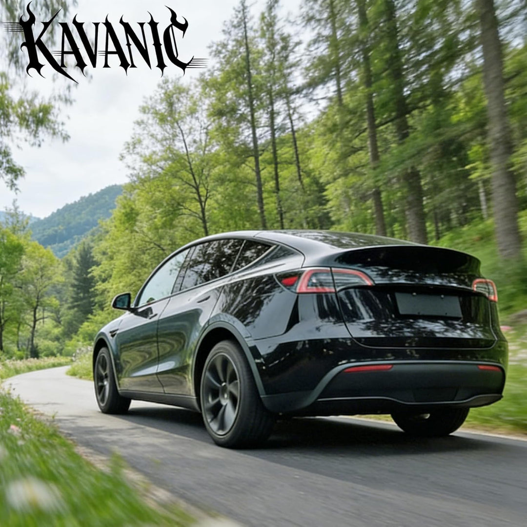 KAVANIC 4PCS Model Y Radabdeckung 19 Zoll Cyclone Style Matt Schwarz Tesla Model Y Radkappen für 202