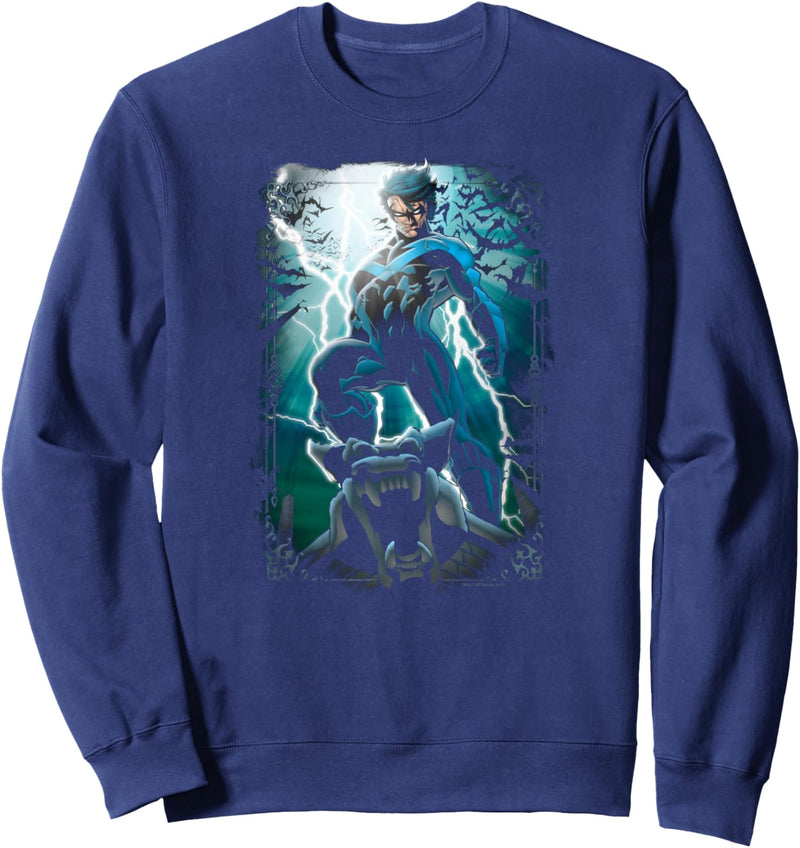 Batman Nightwing Night Light Sweatshirt