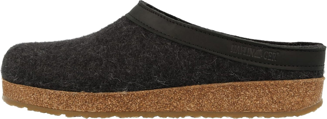 HAFLINGER Damen Hausschuhe Slipper Torben Hausschuh Textil Gemütlich Puschen uni torben-hausschuh-wo