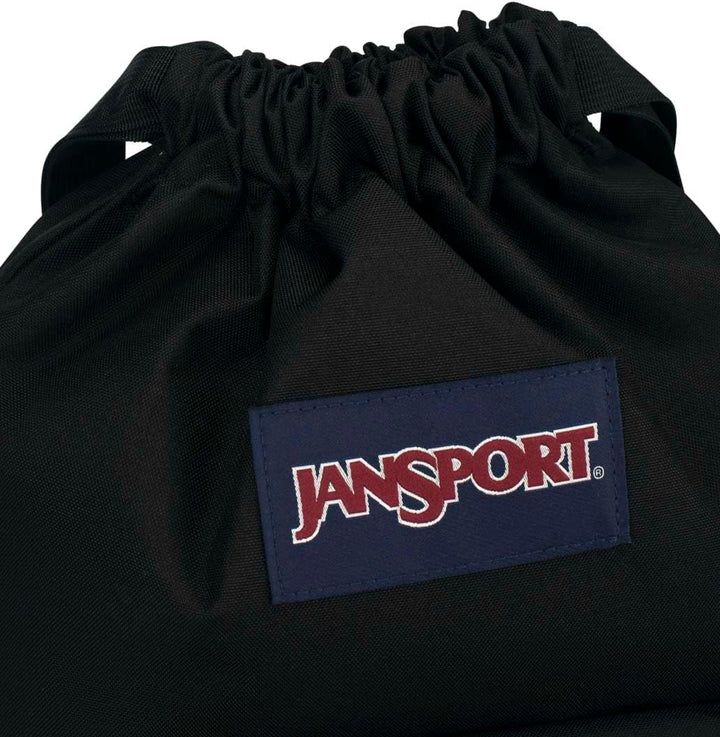 JanSport DRAWSACK Kleiner Rucksack,Black Schwarz, Schwarz