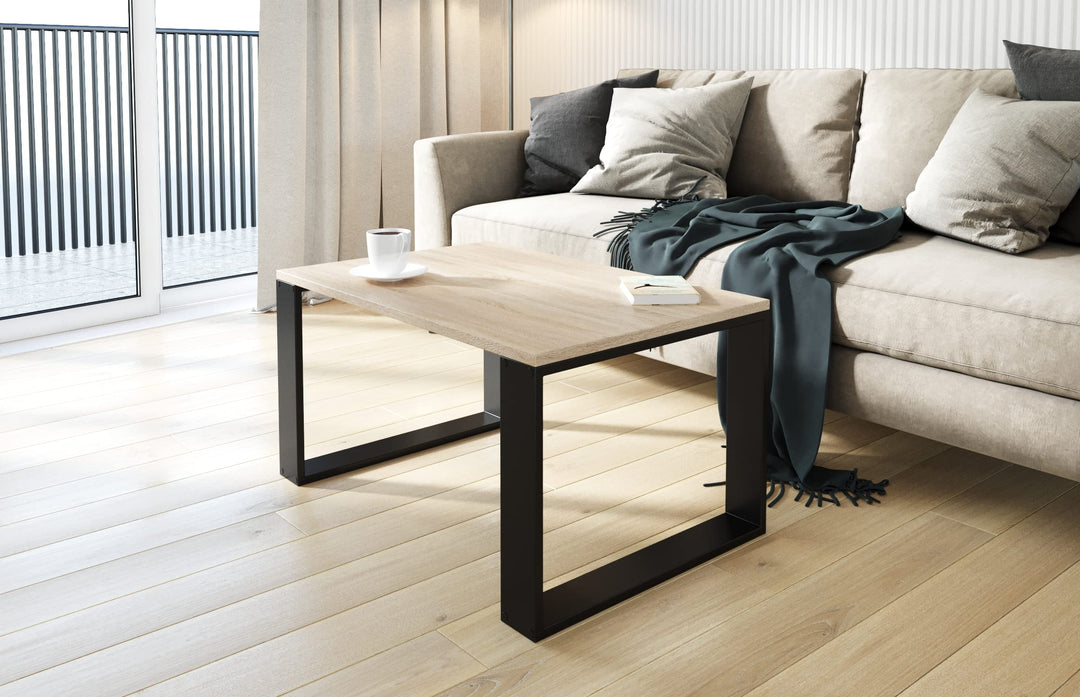 AKKE Couchtisch Wohnzimmertisch Beistelltisch Tisch Für Wohnzimmer Sonoma 90 x 40 x 55 L:90cm x B:40