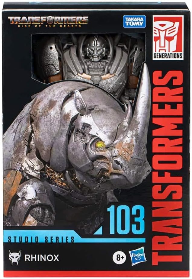Transformers Studio Series Voyager-Klasse 103 Rhinox Action-Figur zu Aufstieg der Bestien, 16,5 cm