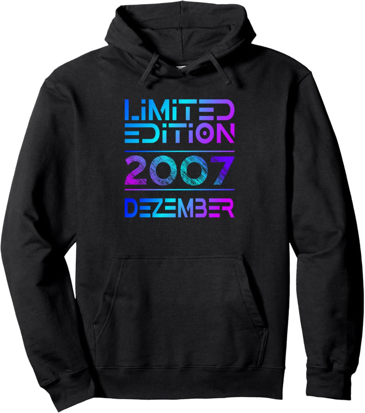 Dezember 2007 Junge Mädchen 16. Geburtstag Limited Edition Pullover Hoodie