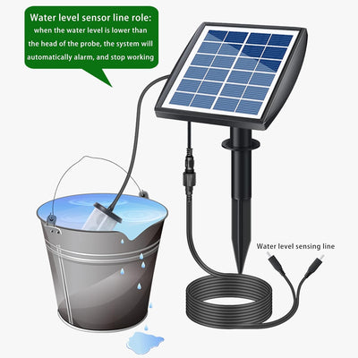 Solar Bewässerungssystem Garten Mit 12Timer-Modi Und Schutz Vor Wassermangel 20M Schlauch Und 20 Stü