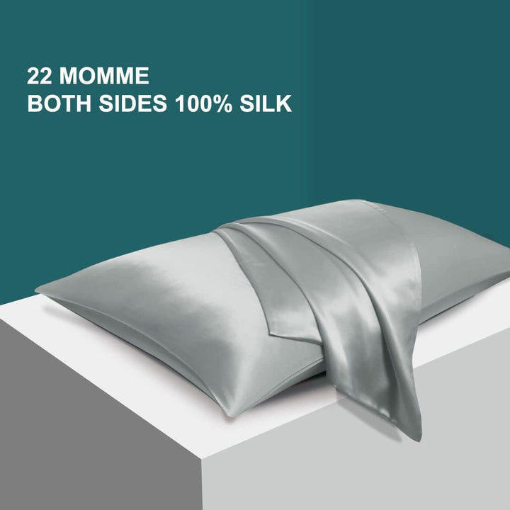 PiccoCasa Seide Kissenbezug 40x80 Kissenbezug aus 100% Seide 22 Momme kopfkissenbezug Haare und Haut