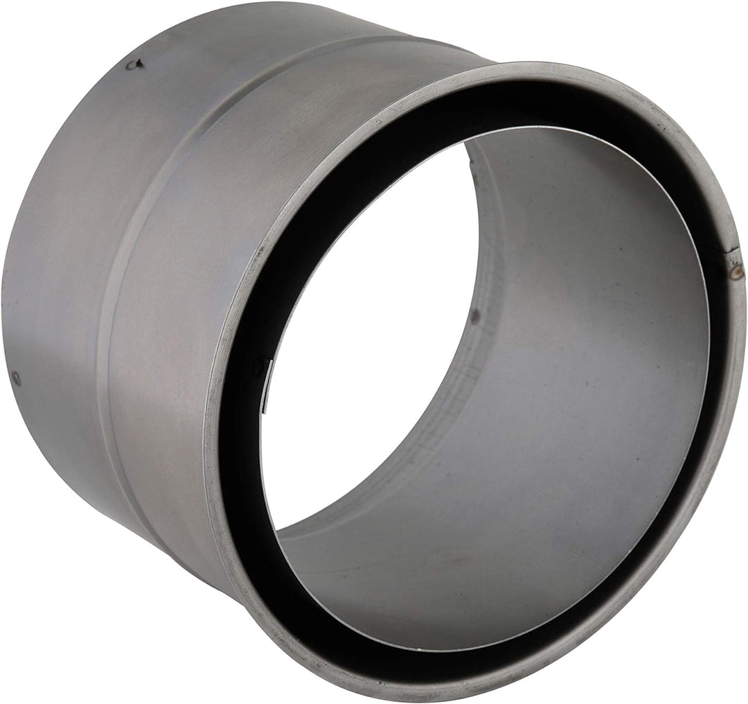 Kamino 331855 Flam Wandfutter doppelt in Silber, für Senotherm beschichtete Ofenrohre 1 mm, Doppelwa