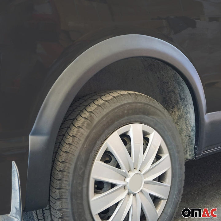 OMAC Radlaufschutz Kotflügel kompatibel mit VW T6 Transporter 2015-2019 Langer ABS Schwarz 11tlg, Tr