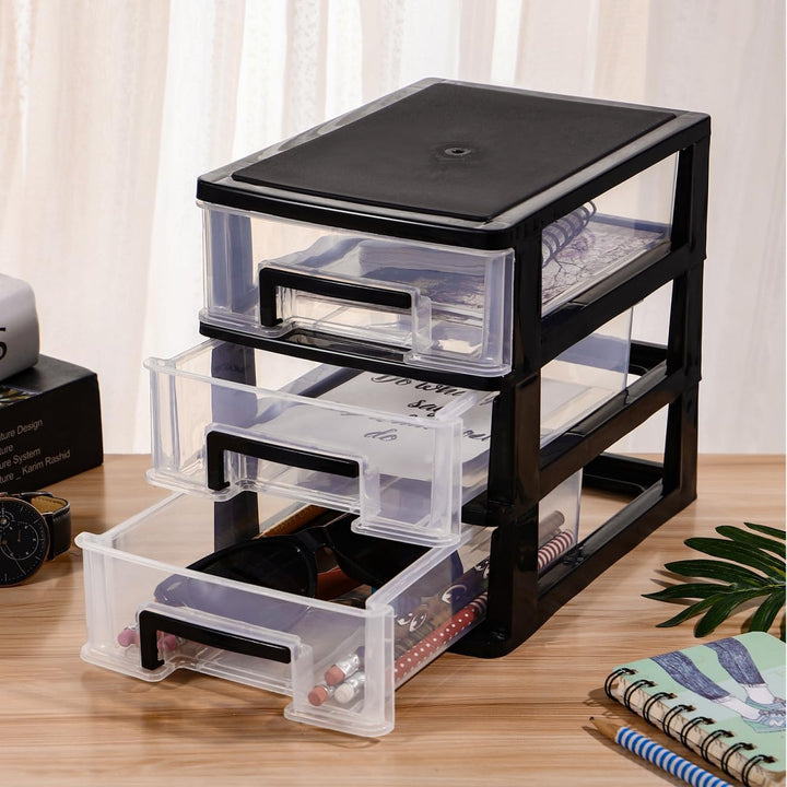 IMIKEYA Schreibtisch Organizer mit Schubladen - Klein Desk Schubladenbox Lagerung Schublade Multi-Sc