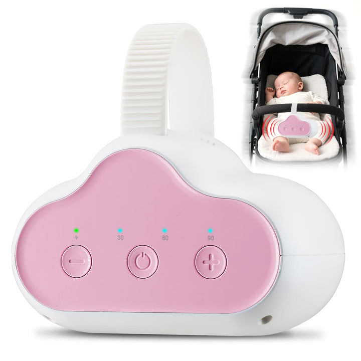 Kinderwagen Schaukler Baby, Wiederaufladbare Einschlafhilfe für Kinderwagen mit 3 Schaukelstufen und