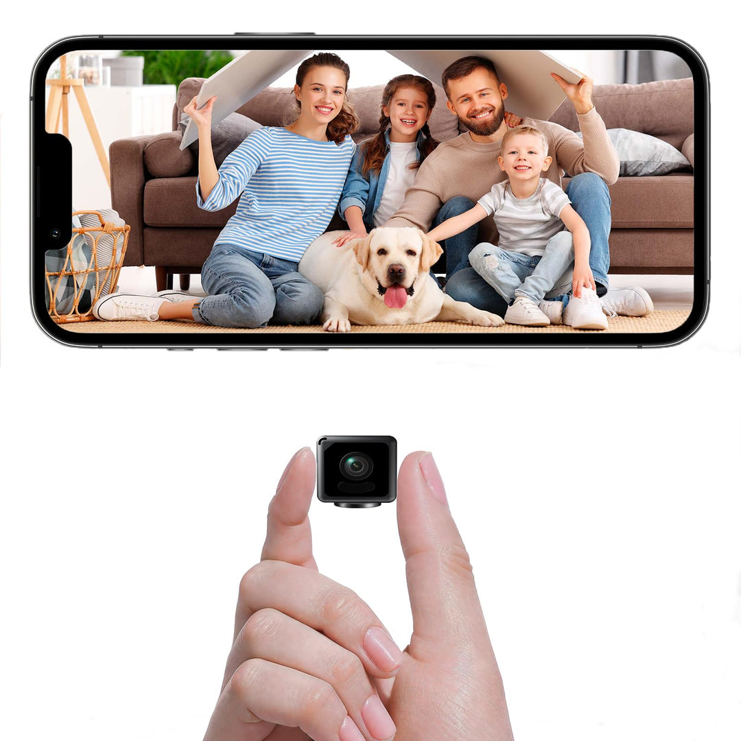 Mini Kamera, 4K HD Kleine Kamera, WiFi Überwachungskamera Innen, Überwachungskamera kamera Mit Handy
