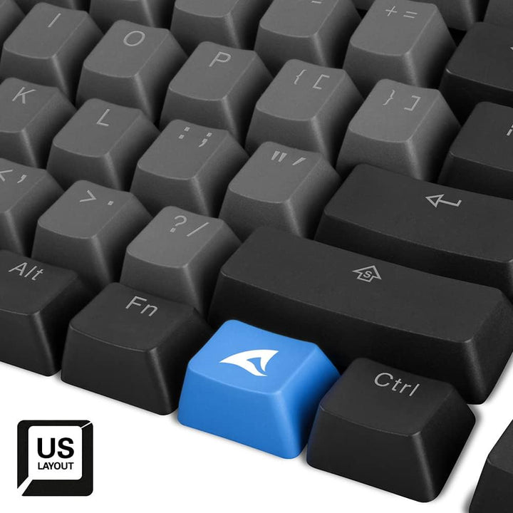 Sharkoon Skiller SAC20, Tastenkappenset aus PBT-Kunststoff, ANSI US 114