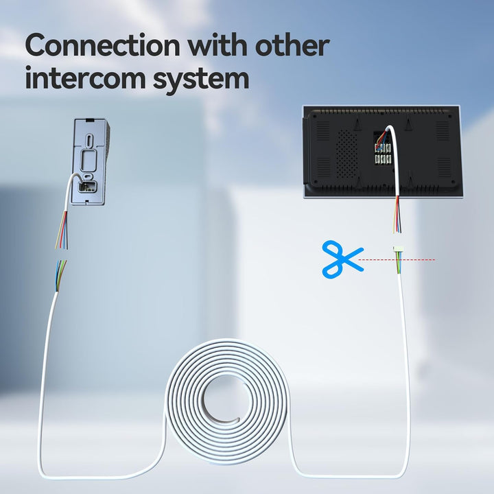 TMEZON 15M RVV4 Kabel 4-Draht-Kabel für Video-Türsprechanlage Türklingel Intercom Türklingel verdrah