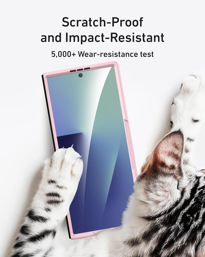 Miimall Kompatibel mit Samsung Galaxy Z Fold 7 Hülle mit S-Pen & Stifthalter, [HD Displayschutz] Ult