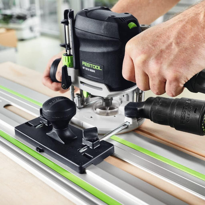 Festool Oberfräse OF 1010 REBQ-Set+Box (mit Spannzange, Seitenanschlag, Führungsschienen-Adapter, Sp