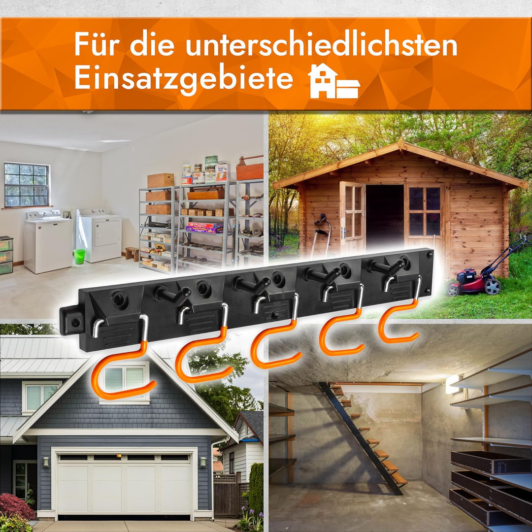VON STEINEICH® Gerätehalter [2er-Set] Platzsparend & Robust | Gartengerätehalter | Die perfekte Bese