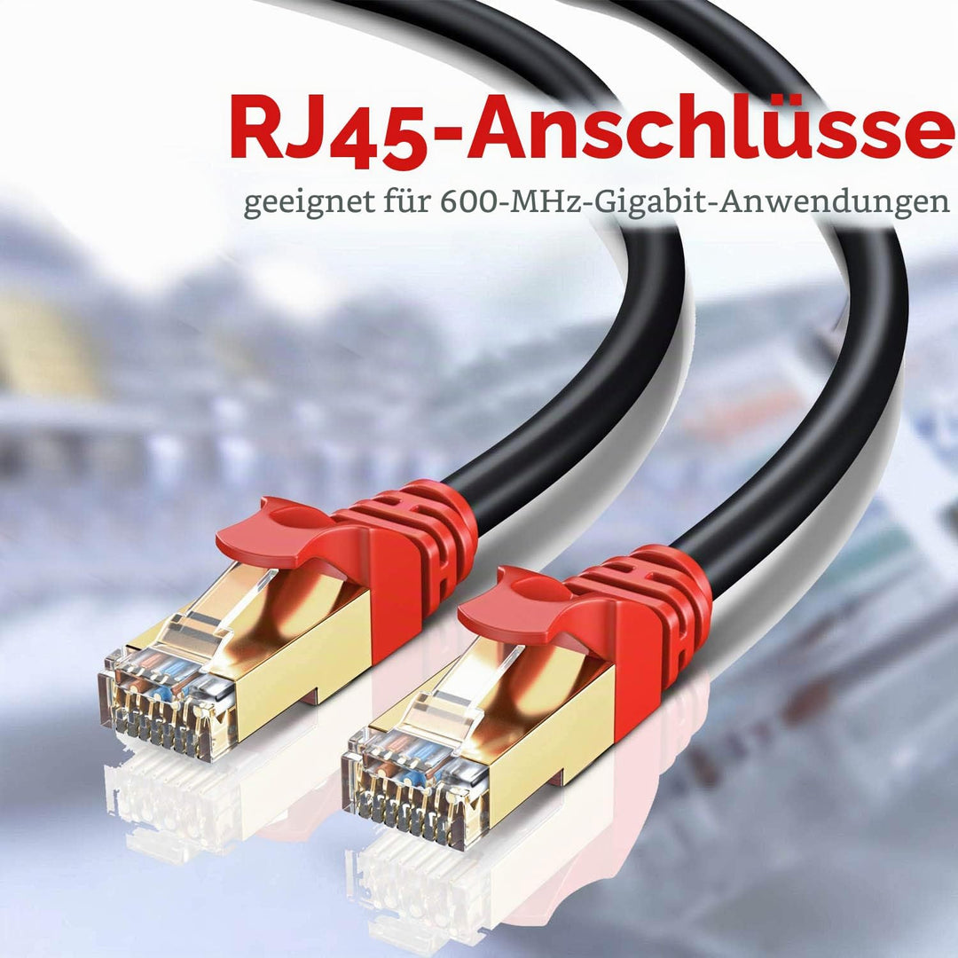 MutecPower 5m CAT 7 Aussen Verwendung wasserdicht Direct Burial RJ45 Ethernet Netzwerkkabel - SSTP -